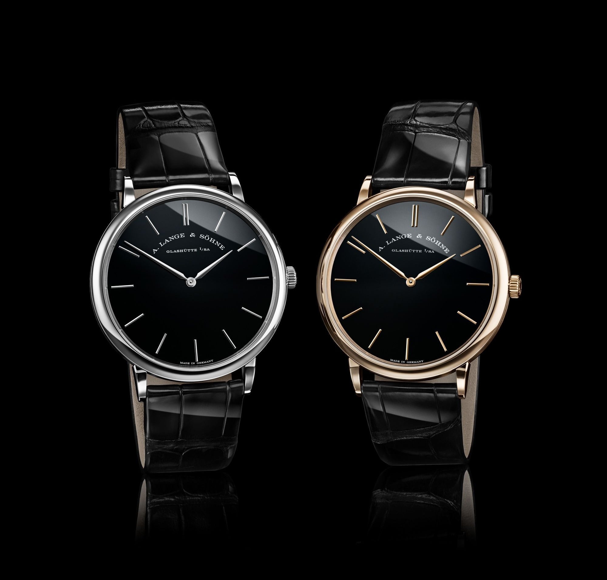 helix io着用 saxon A. Lange & Söhne Saxonia Thin Onyx – Element iN Time NYC