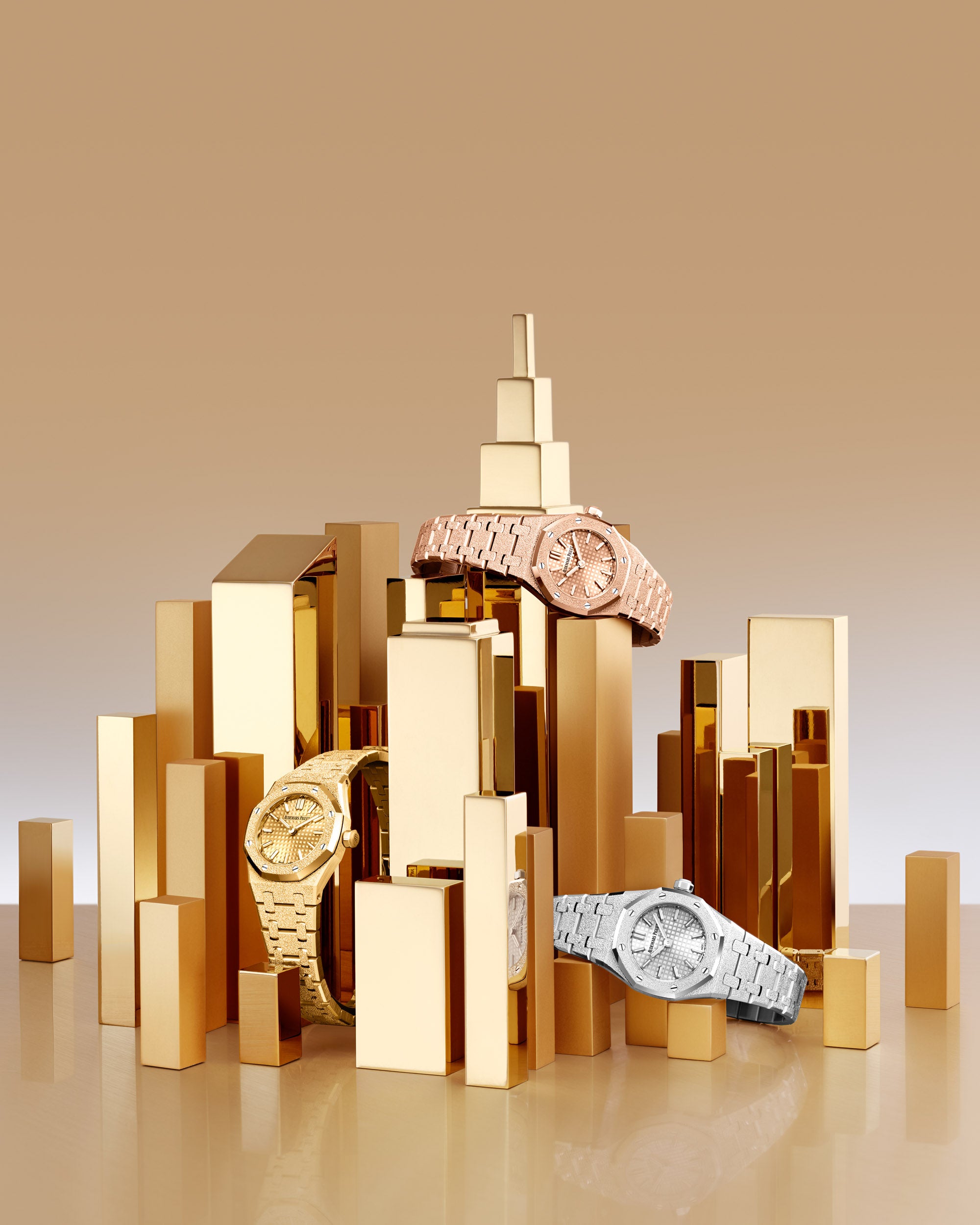 Audemars Piguet Royal Oak Frosted Gold Quartz – Element iN Time NYC
