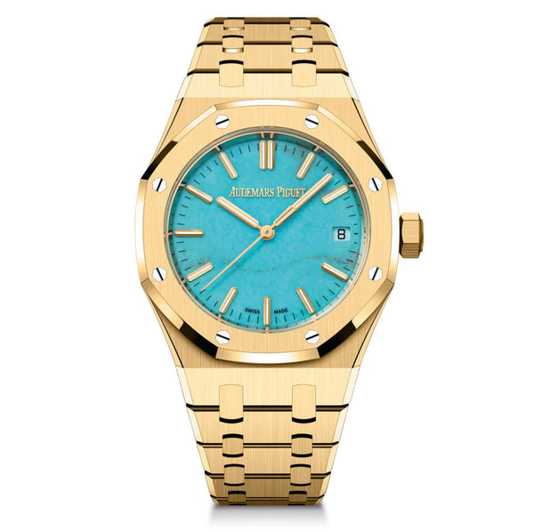 Audemars Piguet Royal Oak Turquoise Dial – Element iN Time NYC