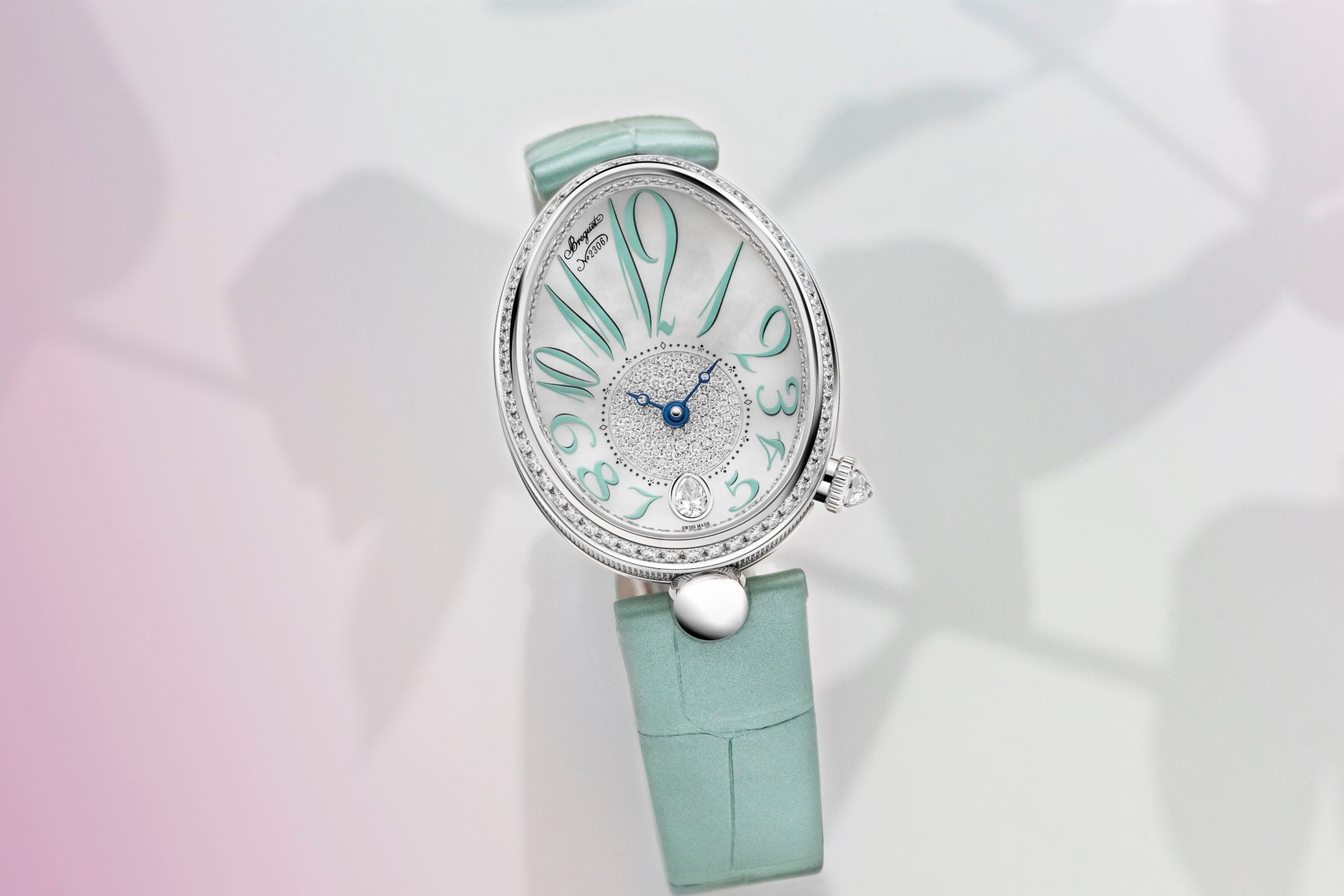 Breguet マネークリップ オリジナルボックス付き Breguet Reine de Naples iN Mint Green – Element iN Time NYC