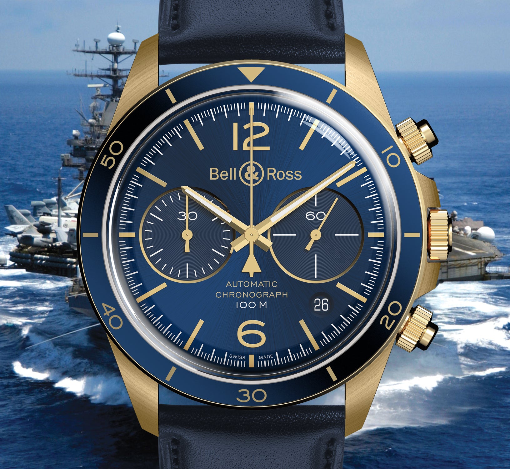 Bell & Ross V2-94 Aéronavale Bronze – Element iN Time NYC