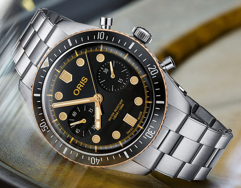Oris Divers Sixty-Five Chronograph iN Steel – Element iN Time NYC