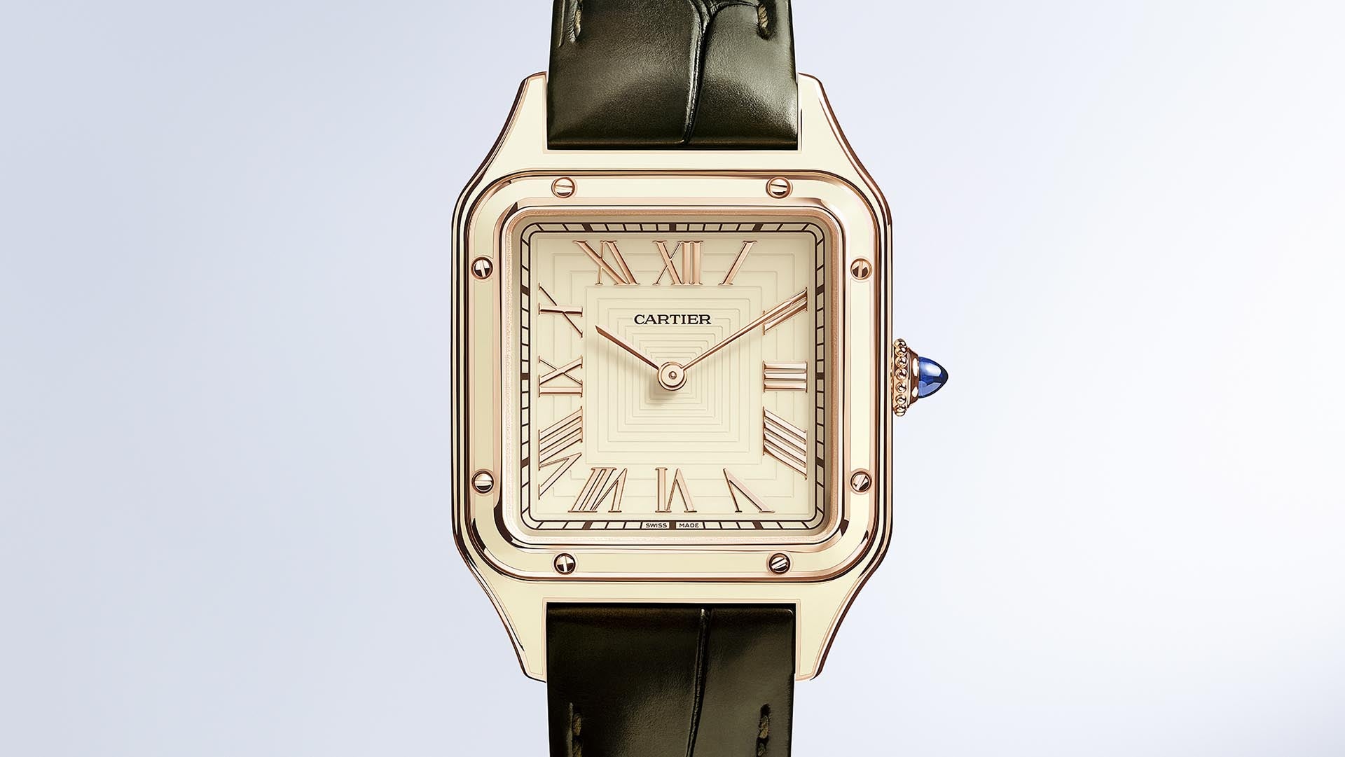 Cartier Santos-Dumont Large Model Lacquered Case – Element iN Time NYC