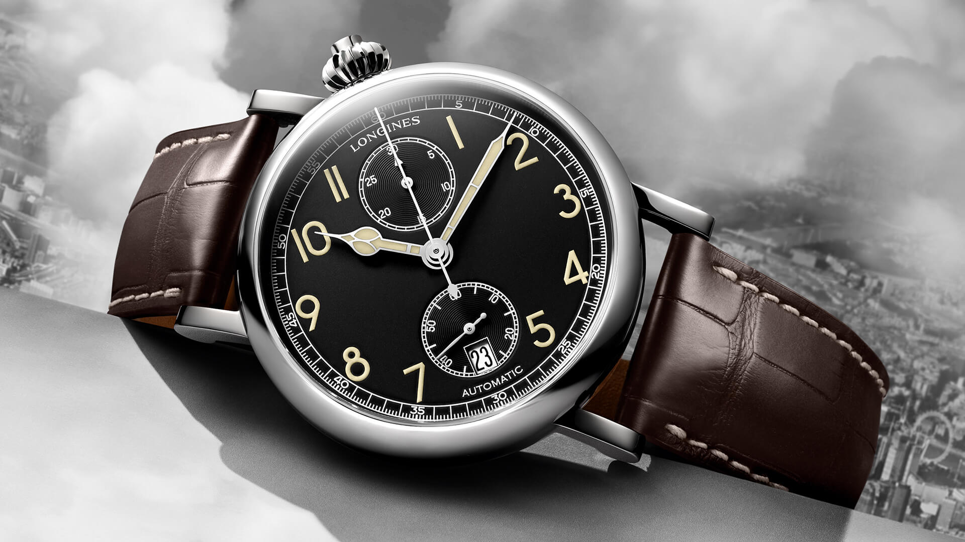 user_47a225b6様 LONGINES 純正アリゲーター 19mm Longines Avigation Type A-7 1935 Black Dial – Element iN Time NYC
