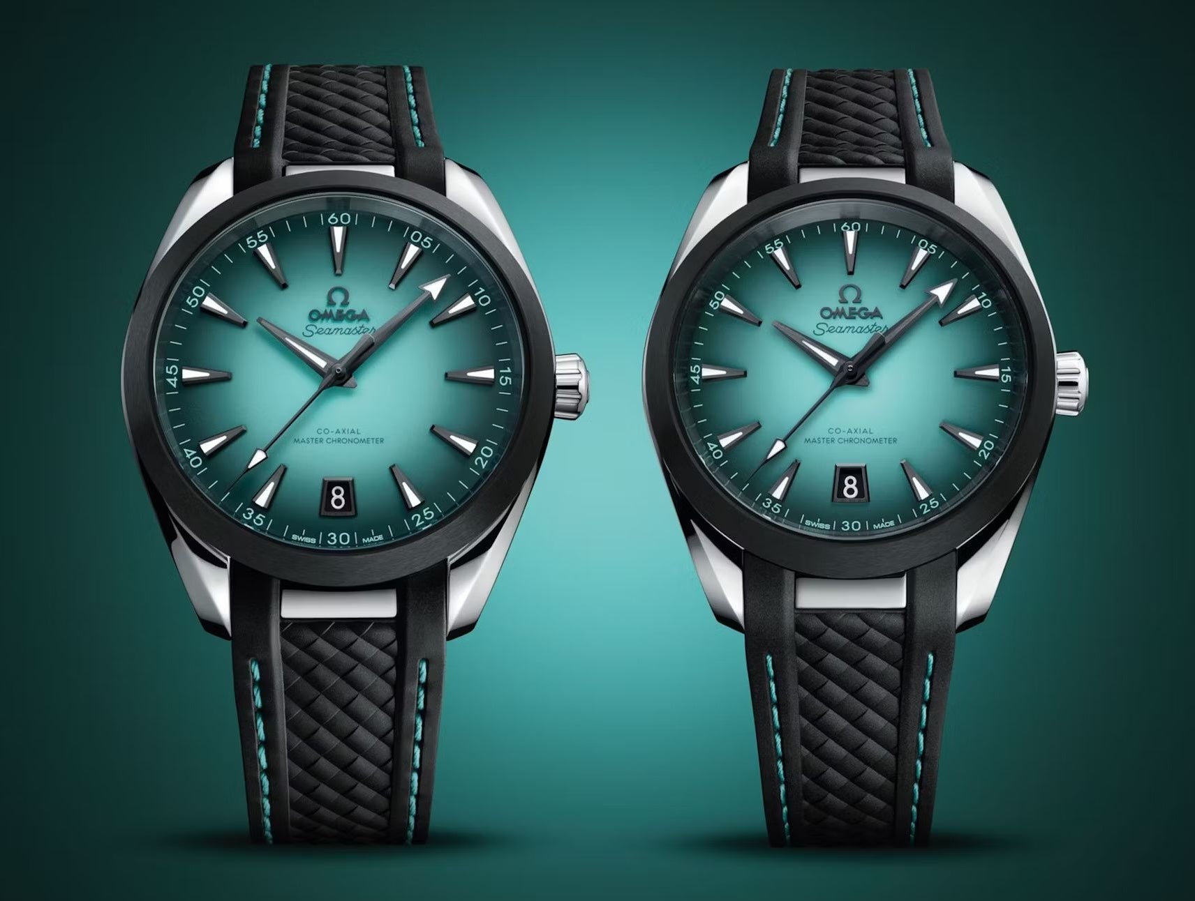 Omega Seamaster Aqua Terra 150M IN Turquoise Element IN Time NYC omega-seamaster-aqua-terra-150m-in-turquoise-element-in-time-nyc