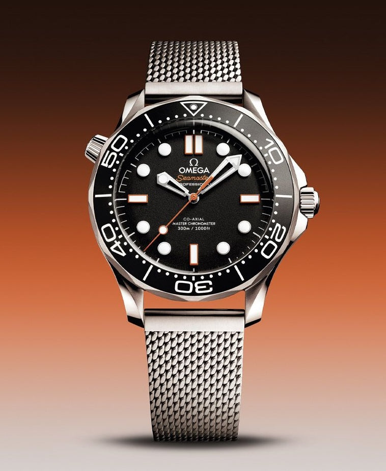 Omega Seamaster Diver 300M with Orange Accents – Element iN Time NYC