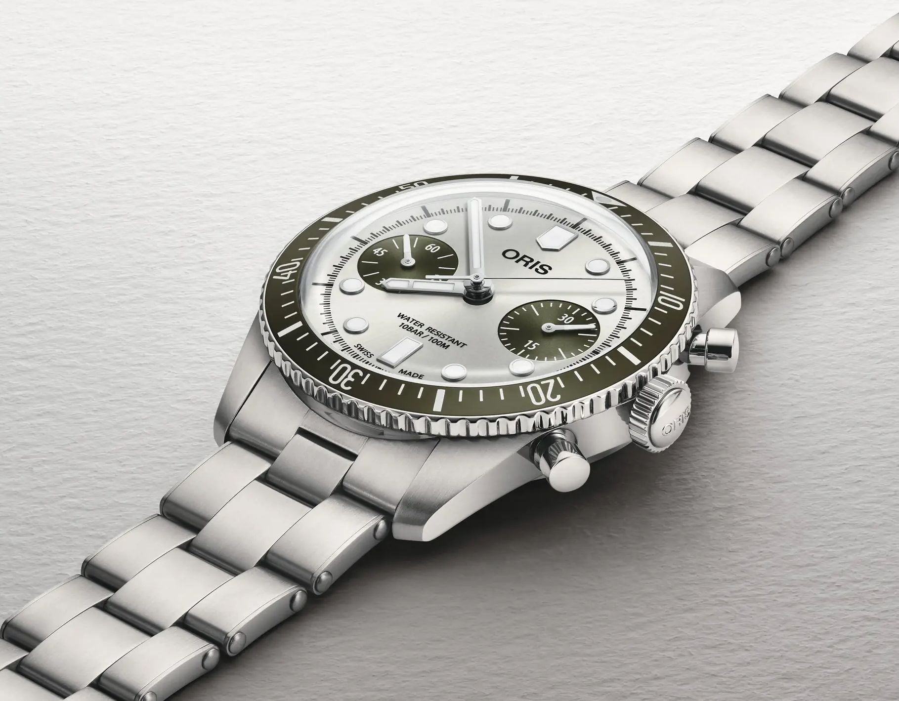 Oris Divers Sixty-Five Chronograph Ocean Green – Element iN Time NYC