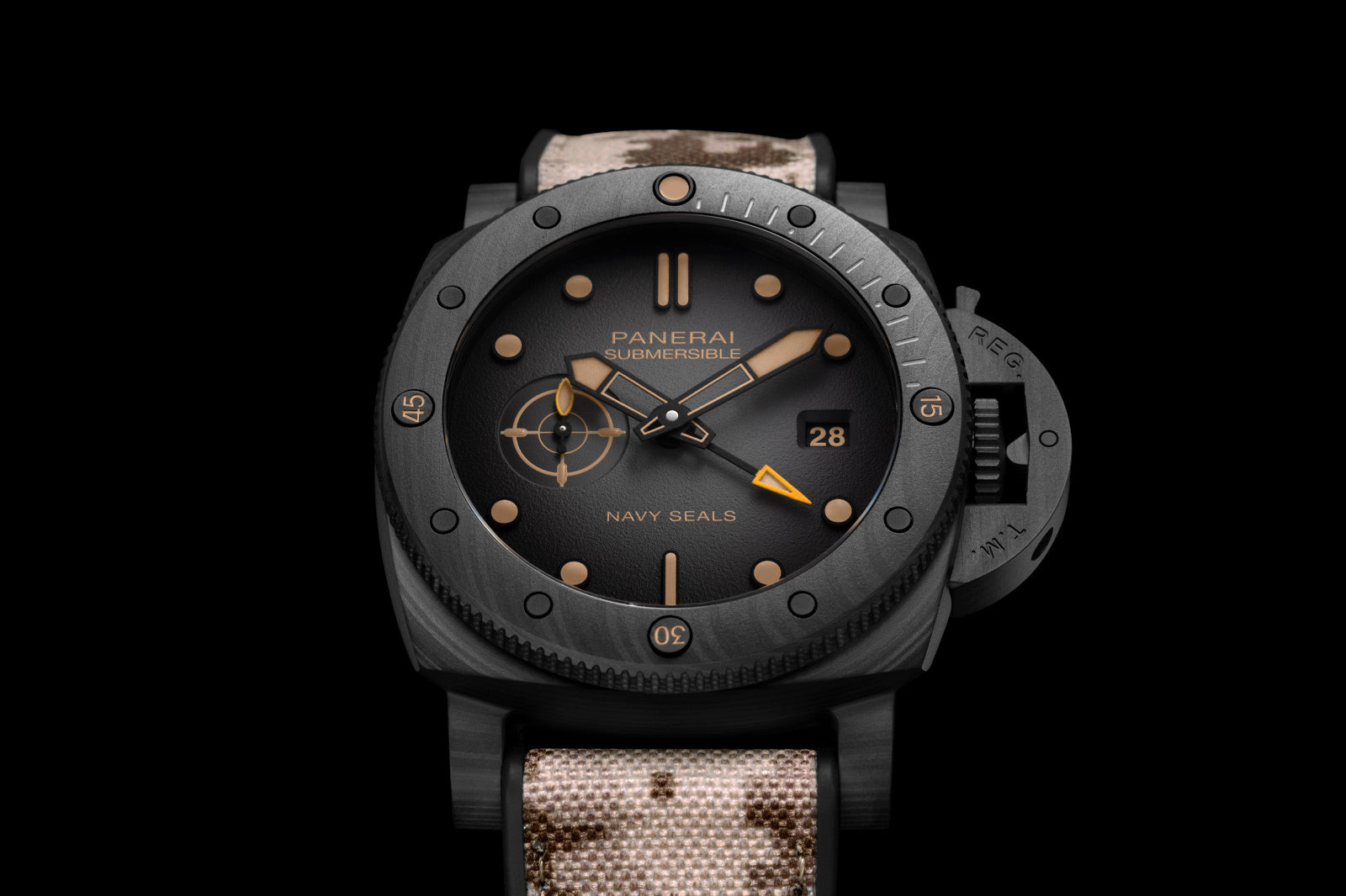 Panerai Submersible QuarantaQuattro GMT Navy SEALs Carbotech