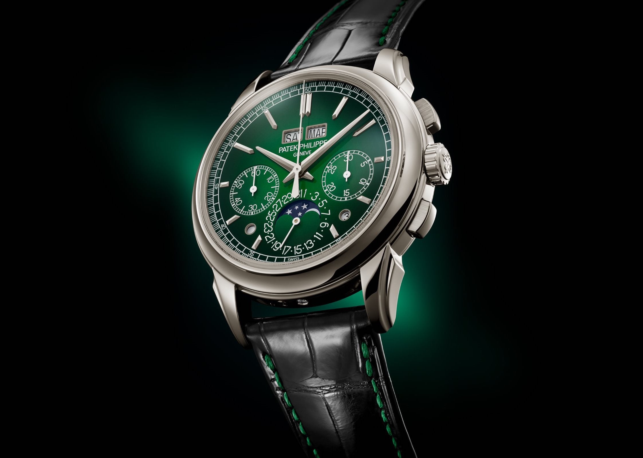 Patek Philippe 5270P Perpetual Calendar Chronograph iN Green