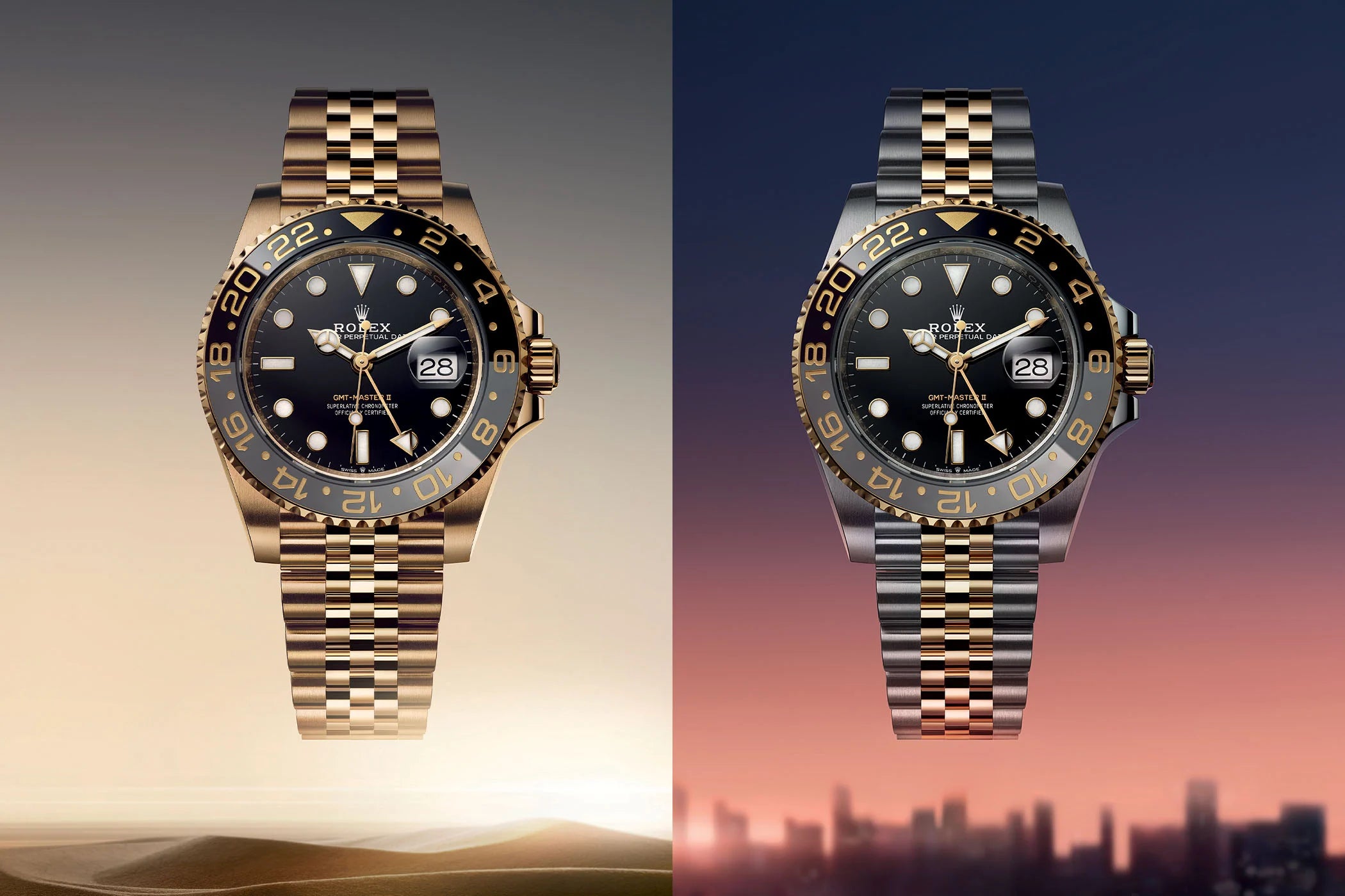 Rolex GMT-Master II with Black & Gray Ceramic Bezel