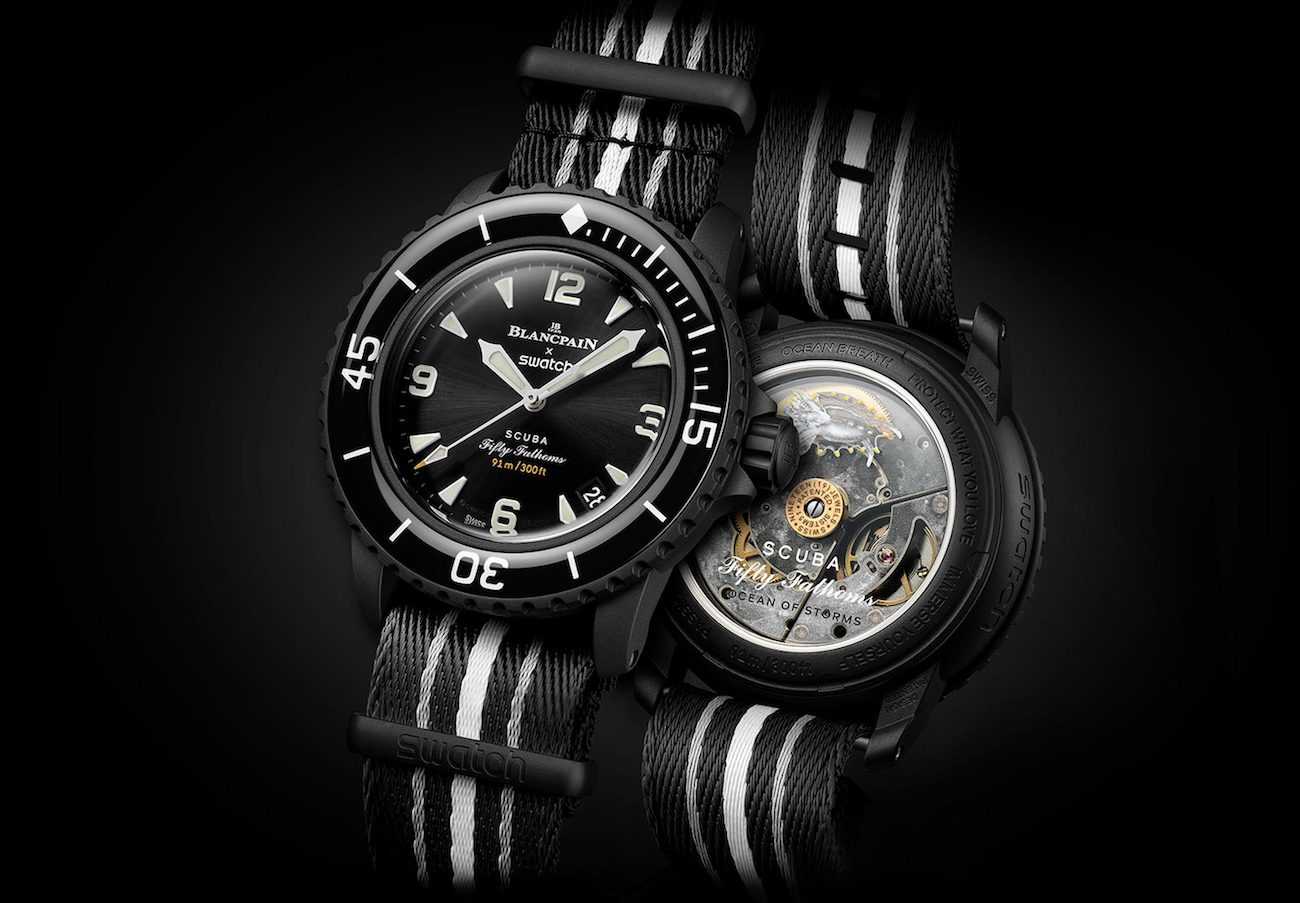 Blancpain X Swatch Bioceramic Scuba Fifty Fathoms Ocean of Storms Blancpain X Swatch Bioceramic Scuba Fifty Fathoms Ocean of Storms