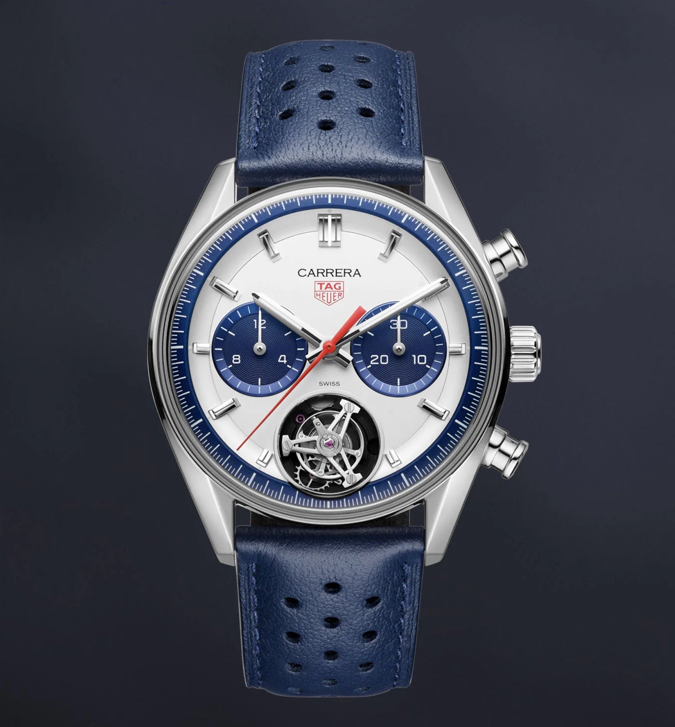 TAG Heuer Carrera Chronograph Tourbillon iN Blue Panda – Element 