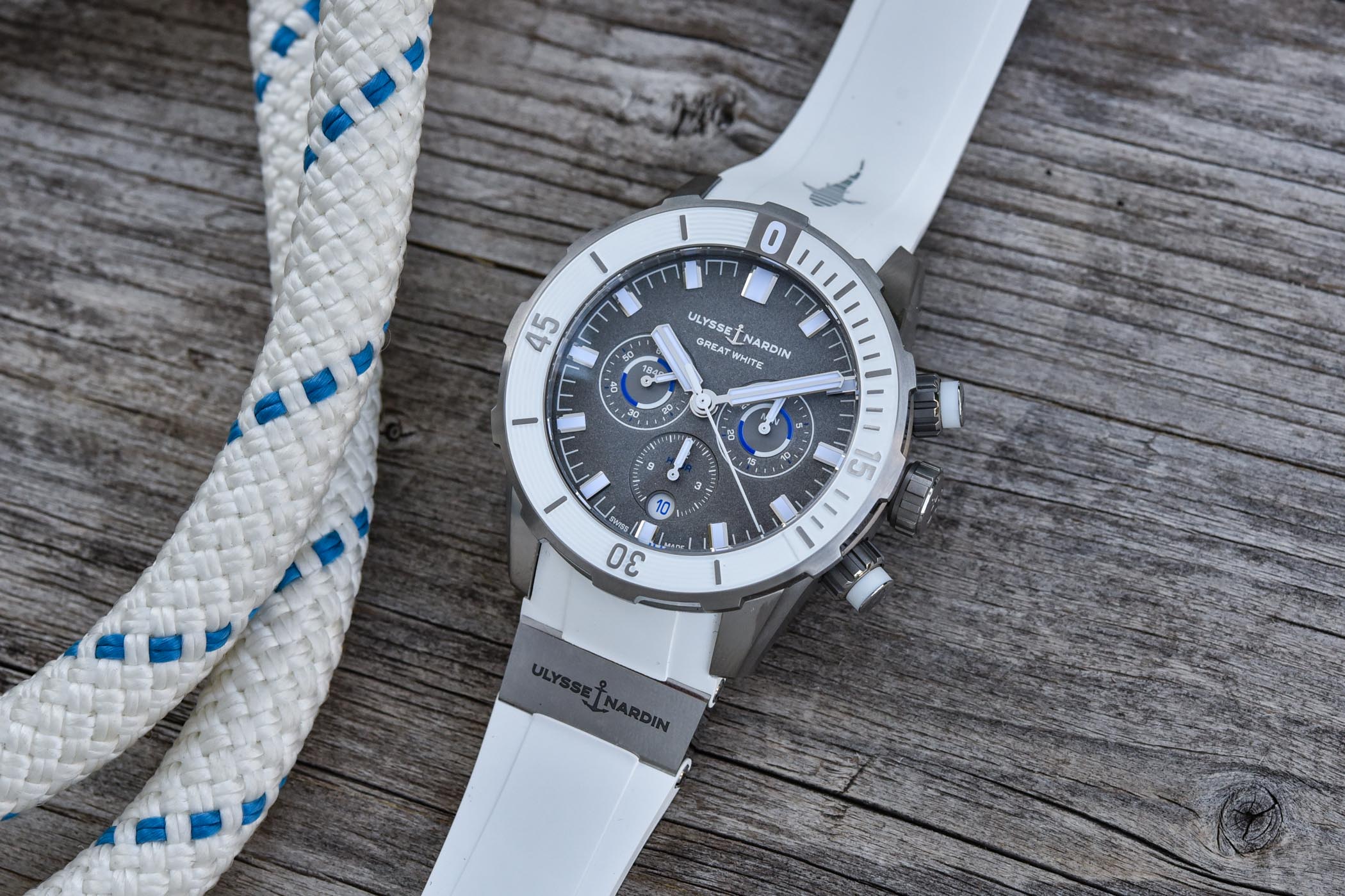 Ulysse Nardin Diver Chronograph Great White – Element iN Time NYC