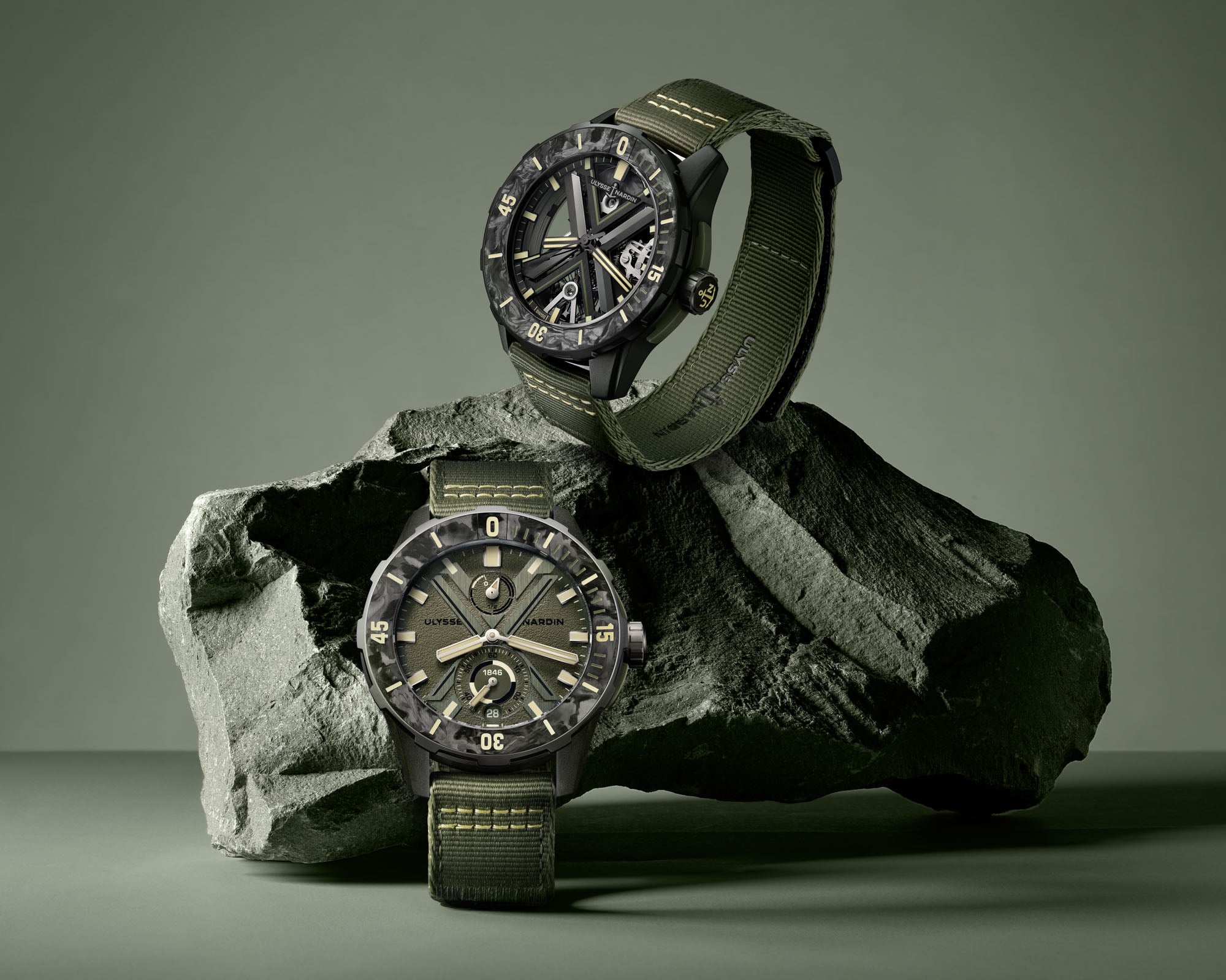 スケルトンジュニア Ulysse Nardin Diver NET OPS and Diver X Skeleton OPS – Element iN