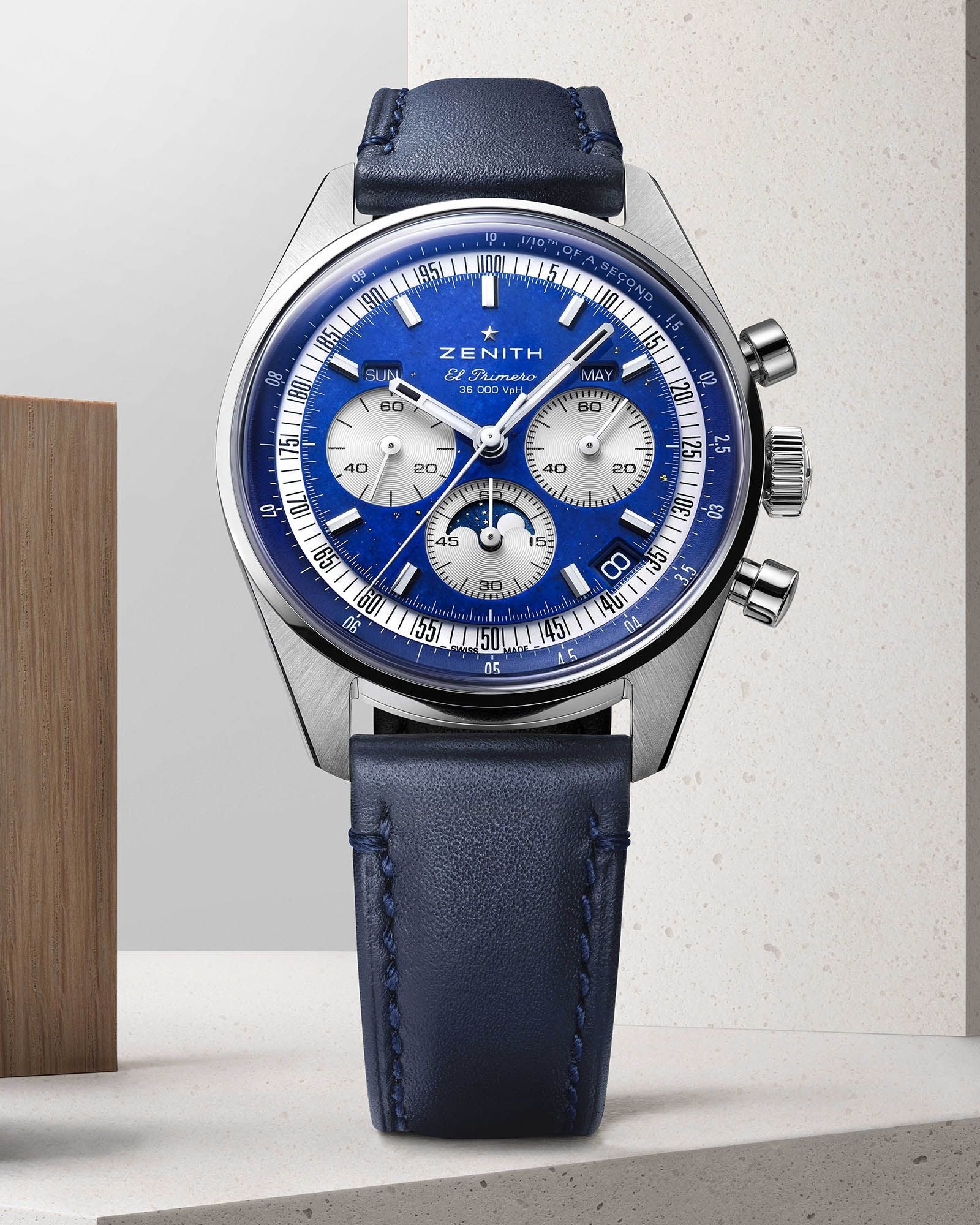クロノセル Zenith Chronomaster Original Lapis Lazuli – Element iN Time NYC