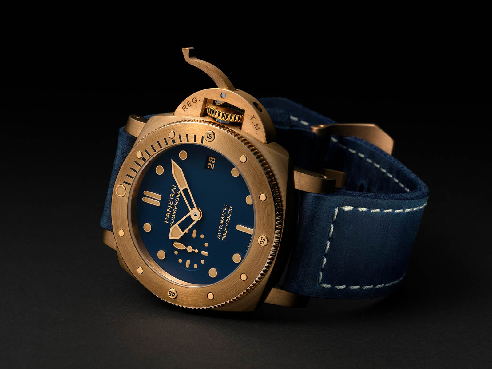 Officine Panerai Submersible Bronzo Blu Abisso