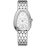 33mm Seduttori Diamond Bezel White Dial Steel
