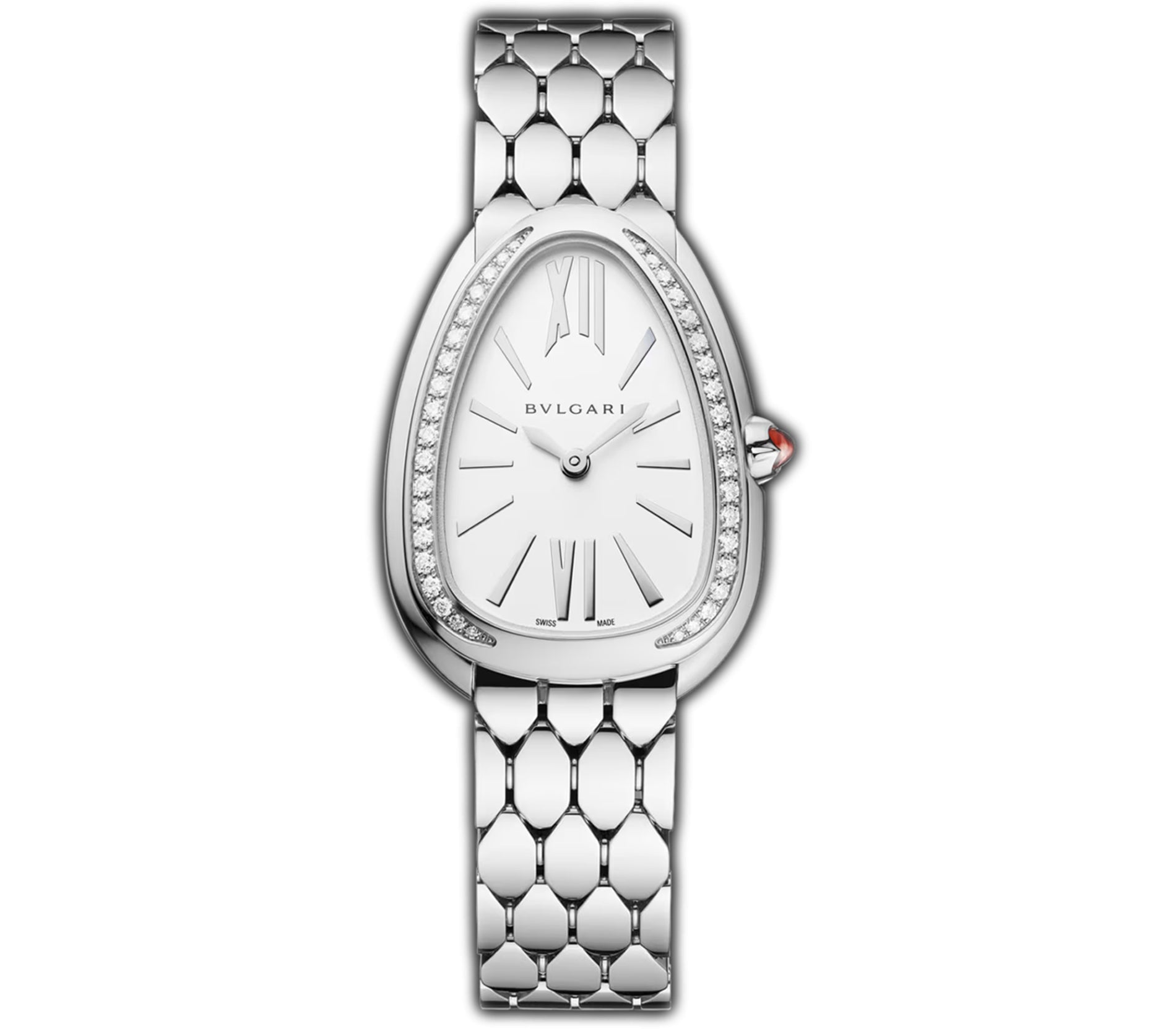BVLGARI Serpenti 33mm Seduttori Diamond Bezel White Dial Steel 103949 bvlgari-serpenti-33mm-seduttori-diamond-bezel-white-dial-steel-103949