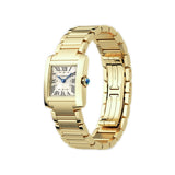 21mm Tank Francaise Small Golden Sunray Dial 18k YG