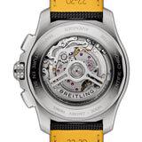 44mm B01 Chronograph Steel Black Dial Leather Strap