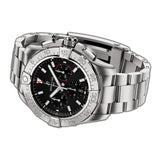 44mm B01 Chronograph Black Dial Stainless Steel Bracelet