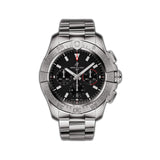 44mm B01 Chronograph Black Dial Stainless Steel Bracelet