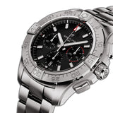 44mm B01 Chronograph Black Dial Stainless Steel Bracelet