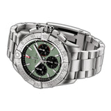 44mm B01 Chronograph Green Dial Stainless Steel Bracelet
