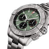 44mm B01 Chronograph Green Dial Stainless Steel Bracelet