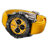 44mm B01 Night Mission Ceramic Chronograph Yellow Dial