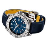 44mm Stainless Steel Automatic GMT Blue Dial