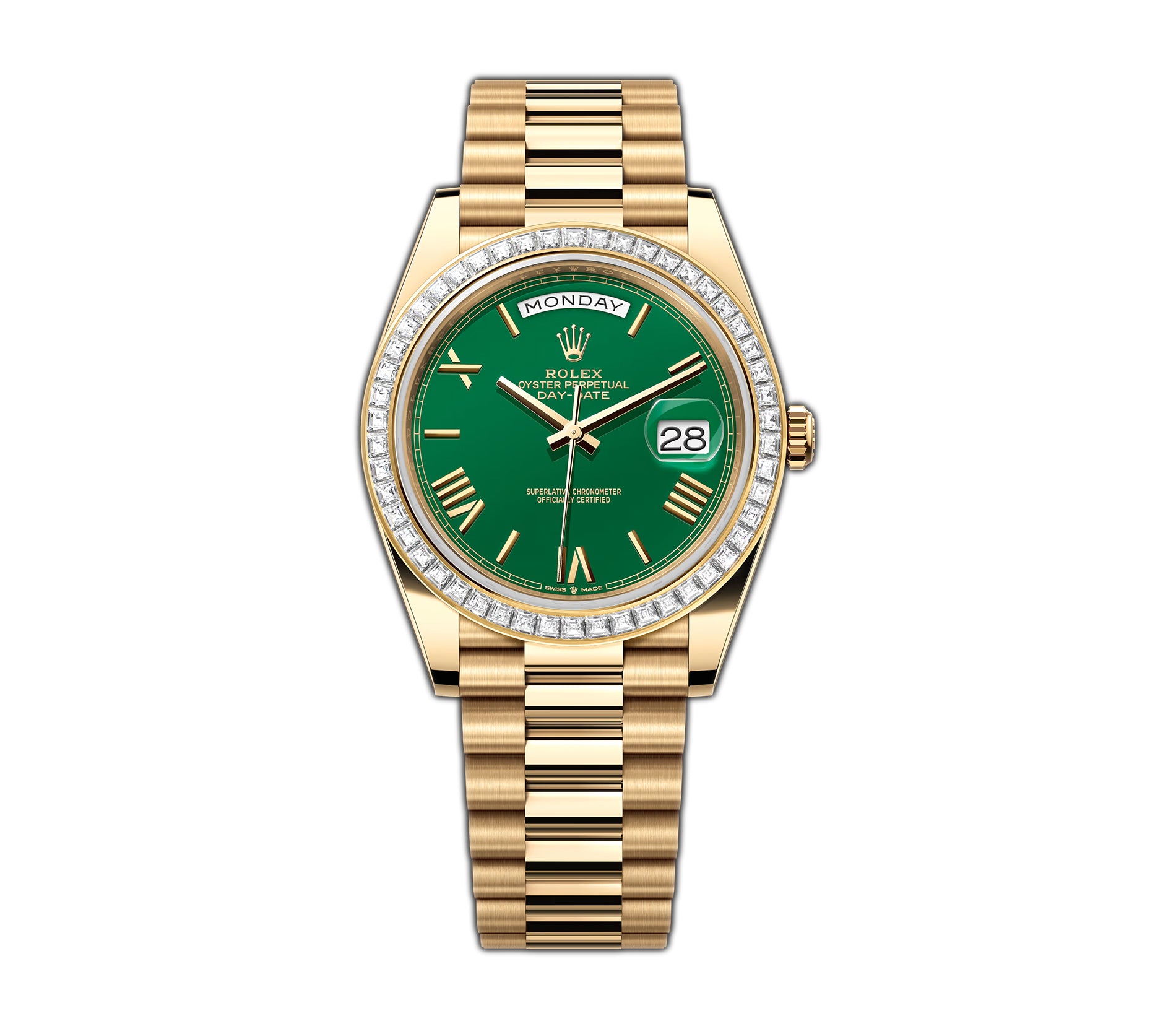 Rolex Day Date 40mm 18k Yellow Gold President Diamond Bezel 228398TBR rolex-day-date-40mm-18k-yellow-gold-president-diamond-bezel-228398tbr
