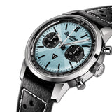 41mm Stainless Steel Ice Blue Dial Triumph Motorcycle Chronograph B01