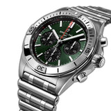 42mm Green Dial B01 Chronograph Stainless Steel Bracelet