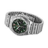 42mm Green Dial B01 Chronograph Stainless Steel Bracelet