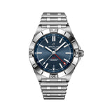 40mm Blue Dial Automatic GMT Stainless Steel Bracelet