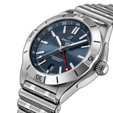 40mm Blue Dial Automatic GMT Stainless Steel Bracelet