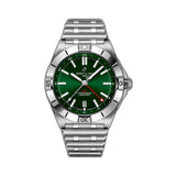 40mm Green Dial Automatic GMT Stainless Steel Bracelet