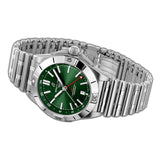 40mm Green Dial Automatic GMT Stainless Steel Bracelet