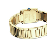 21mm Tank Francaise Small Golden Sunray Dial 18k YG