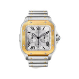 45mm XL Steel & 18k Yellow Gold Silver Dial Chronograph