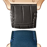 35mm Medium 18k Rose Gold Silver Dial