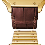 35mm Medium Silver Dial 18k Yellow Gold Automatic