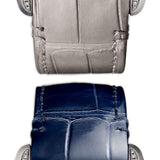 35mm Medium 18k White Gold Diamond Bezel Silver Dial