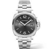 42mm Due Stainless Steel Anthracite Dial