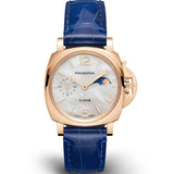 38mm Due Luna Goldtech Madreperla 18k RG MOP Dial