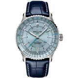 41mm Stainless Steel GMT Light Blue Dial