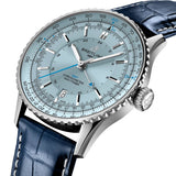 41mm Stainless Steel GMT Light Blue Dial