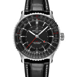 41mm Stainless Steel GMT Black Dial