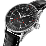 41mm Stainless Steel GMT Black Dial
